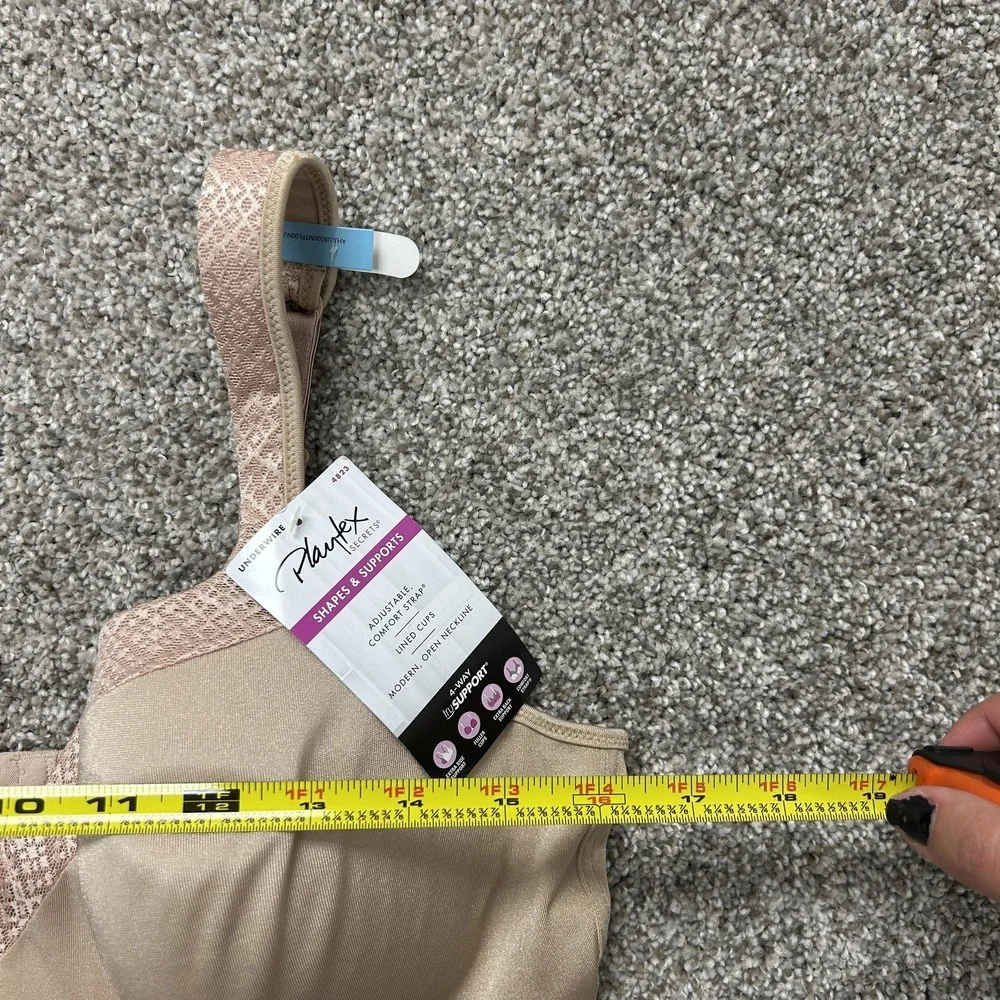 Playtex Secrets T-Shirt Bra Womens 42C Beige Underwire Lined Comfort Straps